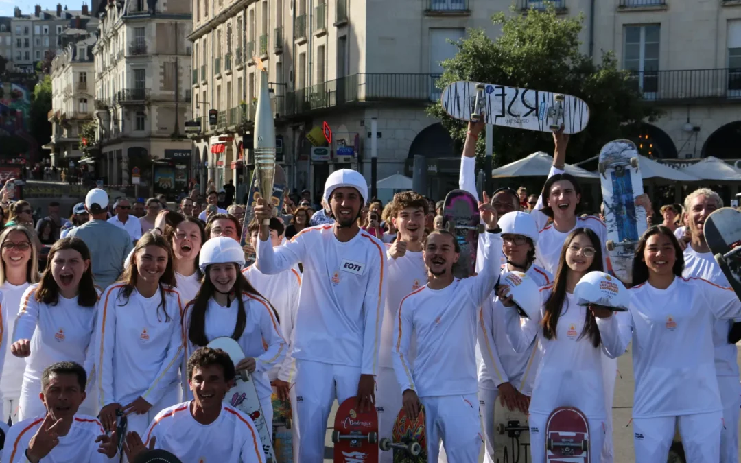 Flamme olympique à Blois